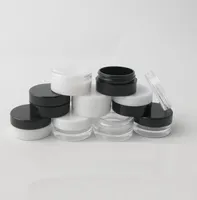 1ML1G Plastik Boş Kavanoz Kozmetik Örnek Clear Pot Akrilik Makyaj Göz Farı Dudak Balsamı Tırnak Sanatı Parçası Konteyner Parıltılı Şişe Trav5898441
