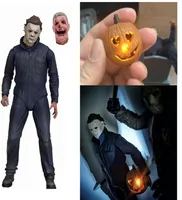 NECA Michael Myers Action Figure Halloween Ultimate Toy Horror Gift Pumpkin with LED Light 11127293549