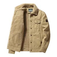 Jackets masculinos Casacos de inverno mais espessos Aquecimento de boa qualidade Slim Casual Militar Outerwear Tamanho 6xl 221117