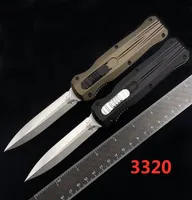 Benchmade BM 3320 Infidel Double Action Folding Автоматическое нож D2 Blade Наружный карманный автоматический выживание BM3300 3400 Knives8647963