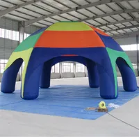 Renkli Büyük Parti Barınağı Şişirilebilir Örümcek Dome Çadır Hava Blown Arch Marquee Ev