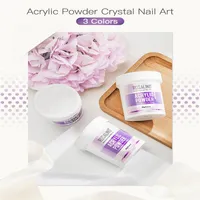 3pcs 90g Nail Acrylic Powder Polymer Color Pink Clear White for Dail Art Extension 3D Acrylic System Manicure244u