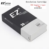EZ Revolution Cartridge Tattoo Agujas Round Liner #08 0 25 mm Bugpin Long Taper 1 3 5 7 9 11 Para máquinas y empuñaduras 20pcs lote 210608288r