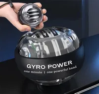 Power Wrists Wrist Pawer Ball Metal LED Gyroball Forearm Muscle Trainer Hand Strengthener Exercise PowerBall Gyroscope Fitness Gym