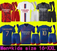 Wersja gracza 22 23 MAILLOT 4th 2022 2023 koszulka piłkarska ol cyfrowe czwarte koszule piłkarskie Tko Ekambi Bruno G Cherki Aouar Home Kadewer Fourth Lyon Men Sets