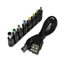 Videokabels Connectoren USB naar Universal DC -voedingskabel 8 1PCS 5 5 2 1mm DC Jack Connector Supply Adapter voor LED Strip Lights Mini Projector 221114