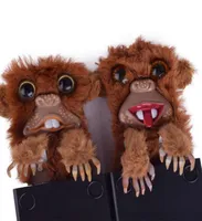 New Fashion Funny Monkey Toy Spoof Monkey Toys Pet Prankster Jitters Fur Plastic Brown Pet Surprise Toys Fur Plastic Finger Toys6663700