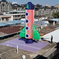 Customization Inflatable Rocket Model Space Rocket For Event Exhibiton Scientific Education Activities Props