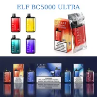 ELF BC5000 Ultra 5000puffs 일회용 E 담배 5% vape 펜 650mAh 배터리 충전식 포드 13ml Ecigar Lost Mary Bar