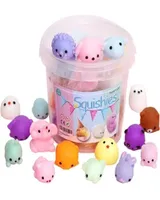24pcs squishy oyuncak sevimli hayvan antistress topu sıkma mochi yükselen asil yutturma çubuk squishi stres rahatlama s komik hediye 220112