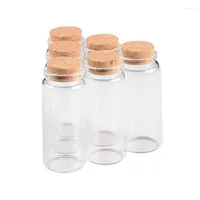 Storage Bottles 37 90 27mm 65ml Glass Corks Transparent Clear Vials Jars 50pcs lot Wholesale