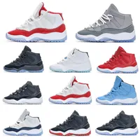 2022 Jumpman 11S Kids Basketball Shoes 11 Cool Grey Bred Red White Concord Legend Blue Pantone Ovo Grey Snake Skin Boys Girl Trainers Eur 28-35