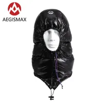 Aegismax Winter 800FP Gans Down Hut Schlafsack Accessoires f￼r M￤nner Frauen Outdoor Travel Camping Caps Hood Ultraleicht Wanderung6418326
