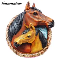 3D Horse Head Cake Mould Silicone Mould Chocolate Gypsum Candle Soap Candy Kitchen Bake 2100