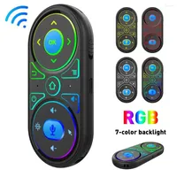 Remote Controlers G11Air Mouse Voice Control 2.4G Wireless Gyroscope IR Learning RGB Backlit For X96 H96 MAX A95X F3 TV Box Mini 300mAh