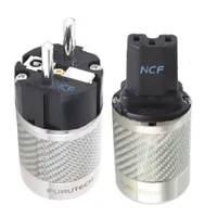 Силовая кабельная заглушка Schuko Furutech Fi E50 Fi 50m Fi 50 NCF Nano Crystal Eu US Rhodium Pulting Adapter Adapter 15A 250 В Hifi 221114