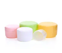 100pcs 10G20G50G Plastique Pasc de maquillage vide Pot Rempillable ￉chantillon Bouteilles Visage Face Cream Lotion Container Cosmetic2965741