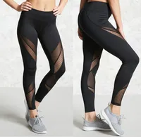 Women Mesh sport Leggings Fitness Yoga Set Pant Elastic Sport Suit Running Tights Gym yoga pants fitnes gym Wear sprots Clothing Y8474567