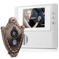 2 8 inch Lcd digital Door Camera Doorbell peephole Door viewer eye Home Security Camera Cam door bell 3X Zoom294G