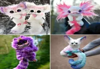 35 cm Elfo creatura cheshire Cat Toys Animali di peluche per baby bambola Legend Elfcreature Sensory Fideget toccante Decompressione
