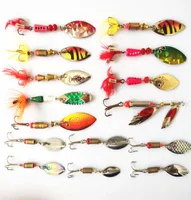 Ganzes 30pcs Fishing Spinner Lures Kit Crankbait Rooster Heckl￶ffel Bassforellen Walleye Mischfarbe 3G9G3138486