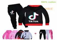 2pcsset TikTok Kids Set Long Sleeve Hoodie and Pants 100 Cotton 10 Style Available Boys Girls Pants 7044106