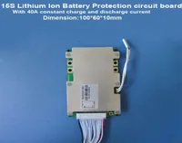 15S Li ion Battery BMS for 63V 18650 Battery or Lipo Battery PCB with 40A constant discharge current electric scooter PCB ship5701151