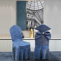 Pokrywa krzesełka satynowa okładka jadalnia ślubna dziobowa dekoracyjna odkopnia cztery pory roku uniwersalne siedzenie bankietowe
