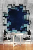 Wallpapers Custom Mural Wallpaper Modern Simple 3D Stereo Space Brick Wall Murals Living Room Restaurant Bar Background Covering8889898