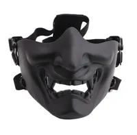 무서운 웃는 유령 반면 마스크 모양 조절 가능한 전술 헤드웨어 보호 할로윈 의상 액세서리 사이클링 얼굴 MAS8096373