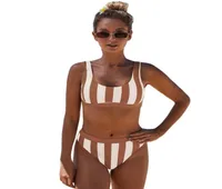 خصم Yakuda 2022 Swimwear Girl Sport Bikinis مجموعة شاطئ طباعة مع فئة فولاذية تجمع بيكيني عالي الخصر انقسام yakuda zipper1577086