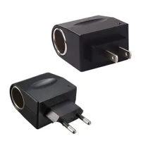 Power Cable Plug Universal 110V 220V AC to 12V DC EU US Car Cigarette Lighter Socket Adapter Wall Converter With LED charger indicator 221114