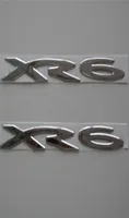 2 PCS of set Chrome silver PVC XR6 car emblem badge rear fender side sticker logo accessorie For Falcon8132632