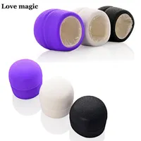 Magic Wand Massager Caps de substitui￧￣o de cabe￧a para 10 velocidades Magic Wands Vibrador Adam Eve Caps Caps Acluindo 50pcs lot265f