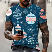 Herren-T-Shirts Lustige Sommer süße Weihnachtsfrucht-Cartoon 3D Printed T-Shirt Fashion Casual Unique Design atmungsaktives kreatives übergroßes Shirt