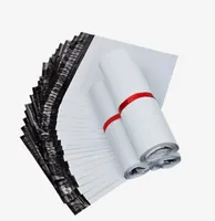 100pcslot Bolsas de mensajer￭a adhesivas blancas bolsas de almacenamiento bolsas de correo postal bolsas de correo de pl￡stico envoltura de polialer3037870