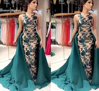 Desginer Jewel Neckline Mermaid with Oveskirts Prom Dresses High End Quality Party Dress Sleeveless In s4762645