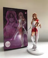 japenese anime Sword Art Online Sao Asuna Yuuki Figure PVC Action Action Collection Model Toys Doll Doll Q0722359457