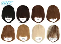 Bangs Bhf Human Hair 8inch 20g Front 3 clips in raide remy Natural Fringe toutes les couleurs 221024