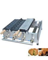 Qihangtop LPG 가스 생선 형태 Taiyaki 기계 식품 가공 상업용 이중 플레이트 12pcs Taiyaki Waffle Maker Machines7730255