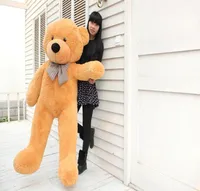 Teddy Bear relleno peluche de oso suave juguetes de peluche juguetes suaves 160 cm marrón blanco enorme 63quot Fre 2505074
