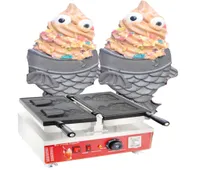 Elektrisch 110 V 220 V Wink Eye Taiyaki Maker Machine Japanisch Icecream Fish Cone Maker1847752