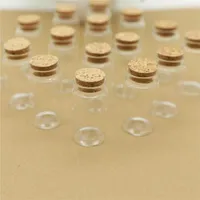 Storage Bottles 6 Pieces 37 70mm 50ml Glass Jars Test Tube Tiny Jar For Spice Corks Bottle Stopper Candy Containers Vials