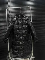 Puffer Coat Womens Down Parkas Metal Zipper Flap Stand Gollar Projetado Mantenha o pesco￧o quente Casacos de inverno longos eiderdown Luz recheada contra a jaqueta fria feminina