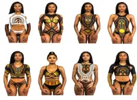 2018 Sommer New Dashiki Print Badebekleidung Afrikaner One Piece Swimsui Sexy Badebekleidung für Frauen Badeanzug 11 Styles4555768