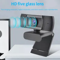 H601 USB webcam 1080p 60fps focus web caméra avec caméra informatique PC microphone antibruit pour l'enseignement en ligne en direct2689