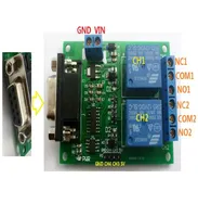 2 Channel Serial port Relay Module DC 12V PC Computer USB RS232 DB9 RS485 UART Remote Control Switch Board for Smart 4550513