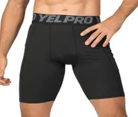 Running Shorts 4 Packs Men Compression Ciclismo seco Quick Dry Workout Wearut Wear con Pocket14529580