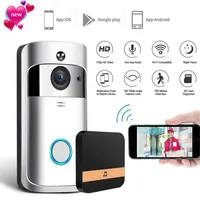 Новейшая Wi -Fi Video Doorbell IR Visual HD Wireless Smart Security Camera с обнаружением движения PIR для iOS Android Phone Door Door257V