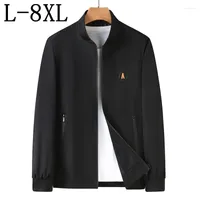 Heren Jackets 7XL 6XL 8xl topkwaliteit Designer Fashion Baseball Collar Streetwear Jacket Men Borduurwerk Bomber Coats Man Kleding